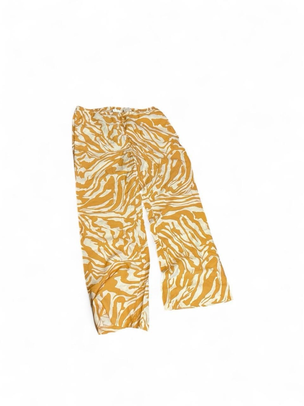 Mustard Zebra Print Pull-On Pants